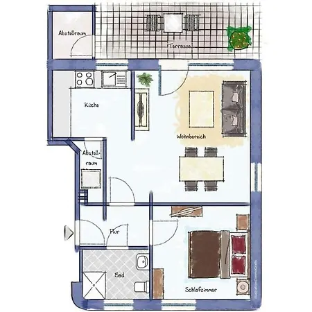 بيت للعطل One-bedroom *